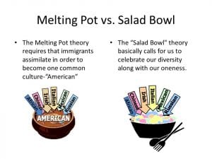 melting pot or salad bowl essay