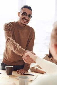 Photo of man shaking hands