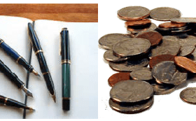 Pen and Coin Organizer