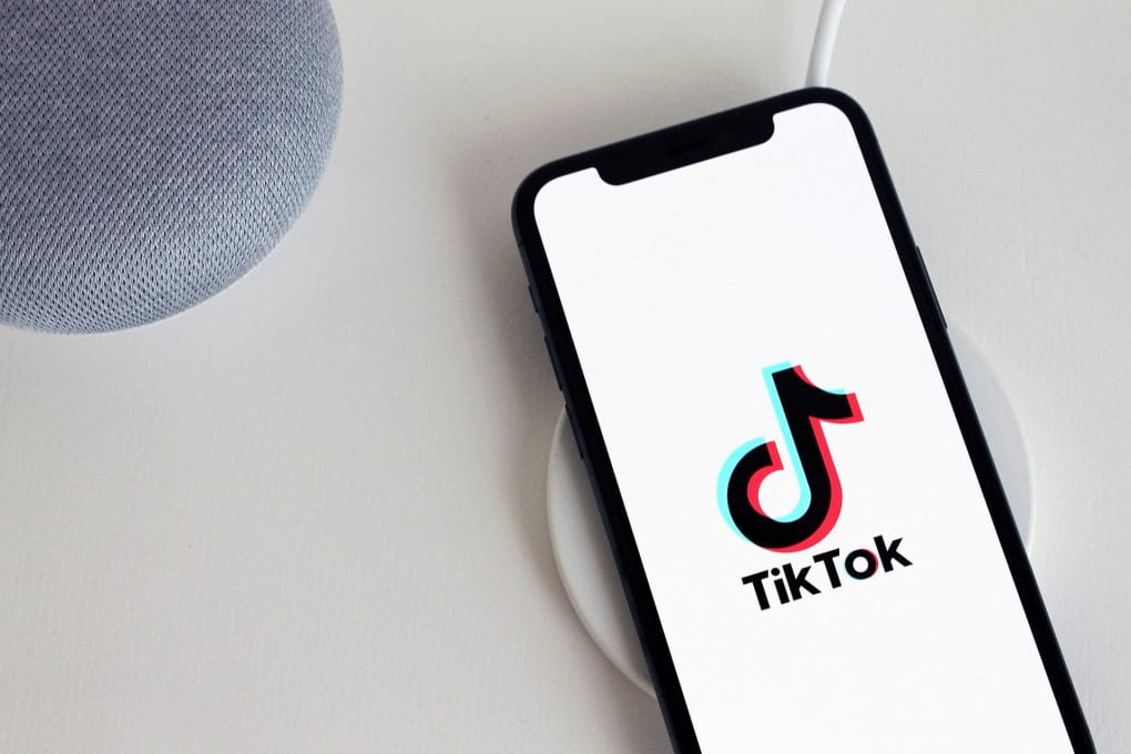 TikTok app on smartphone