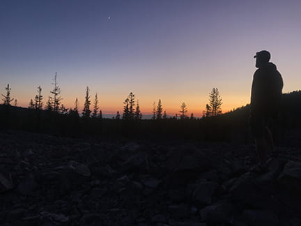 Sunset in Lassen Volcanic National Park