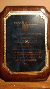 Student Government Award 2014