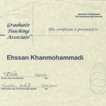 Graduate Teaching Associate Certificate
