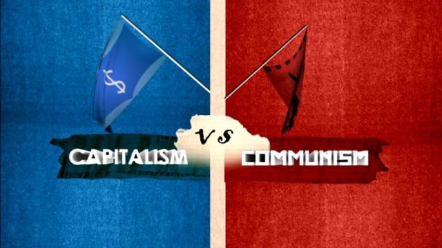 Image result for picture of capitalism v communism