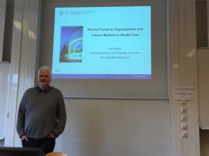 Day 9: Prof Lars Walter, Gothenburg University seminar
