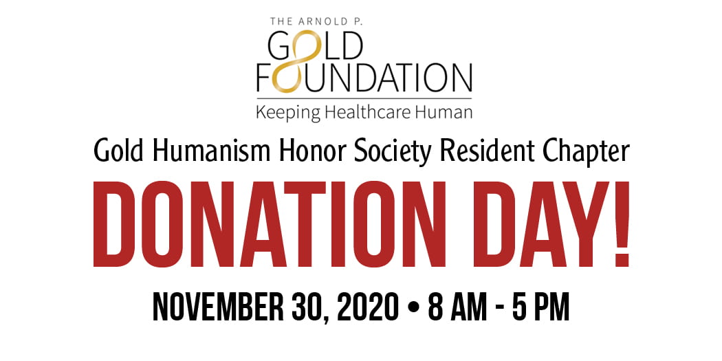 Gold Humanism Honor Society Resident Chapter DONATION DAY!