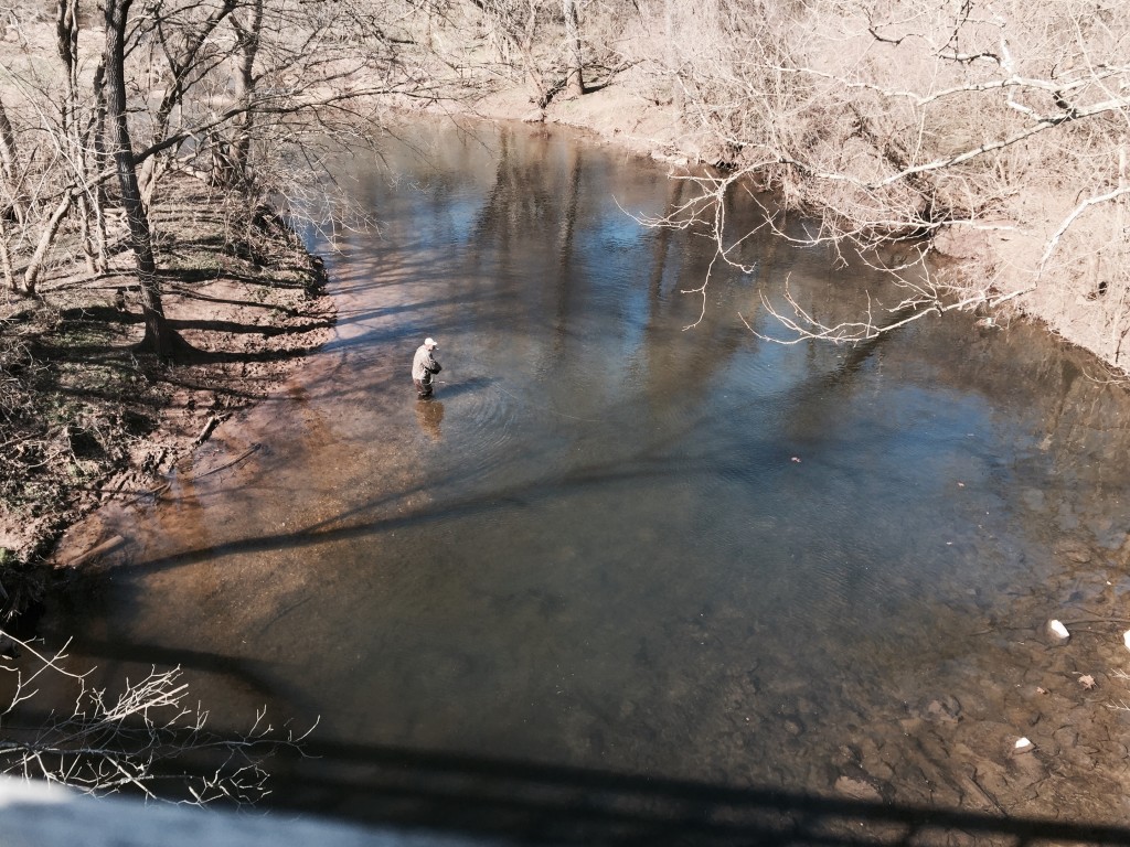 Opening day of trout season on the Wissahickon Creek