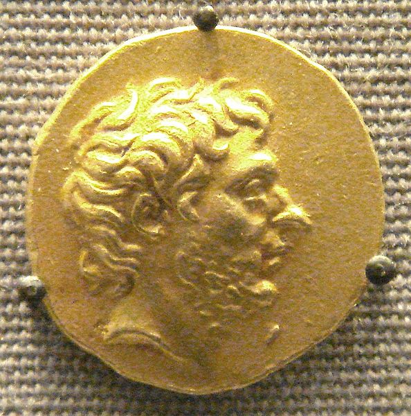 Münze mit dem Bild von Quinctius Flamininus 