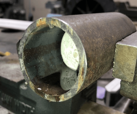 Acid Corrosion Depth Study on the Inner Diameter of 1018 Low Carbon Steel Coiled Tubing