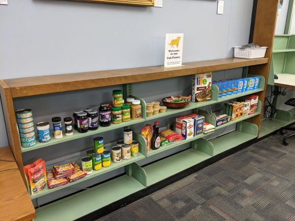 Cub pantry donations, EMS library