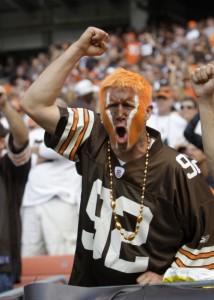 This is no joke the only happy Browns fan picture I could find on the whole Internet (credit: ohio.com)