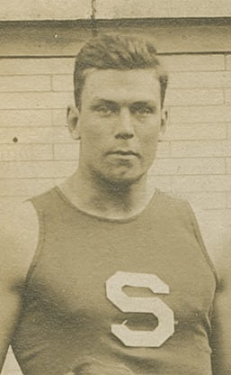 Lee Talbott in track uniform