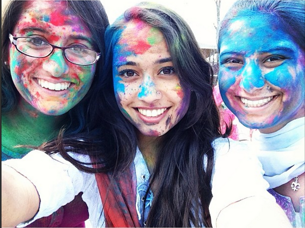 Holi in America with my good friends. I miss you guys!
