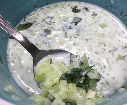 Cucumber Yogurt Chilled Soup