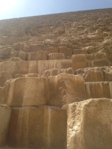 Close up of Khufu's Pyramid