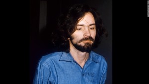 Portrait of Charles Manson, the murderer with three hippy girl-friends of Sharon Tate and a series of brutals murders taken in Los Angeles court, 14 August 1970. AFP PHOTO UPI (Photo credit should read -/AFP/Getty Images)