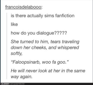 There is fanfiction for literally everything.