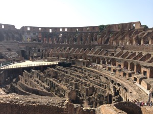 Here is a picture of the Coliseum in Rome.