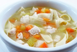 Does chicken noodle soup help you get rid of your cold