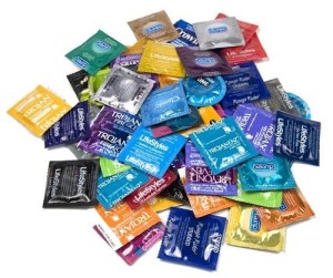 Pictures of condoms from www.amazon.com