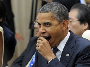 President Barack Obama Yawning