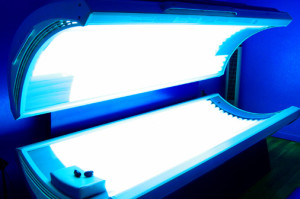 A tanning bed
