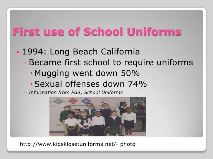 reasons why there should be school uniforms