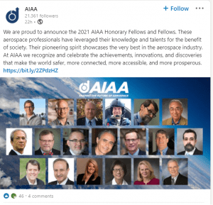 images of award winners of aiaa 