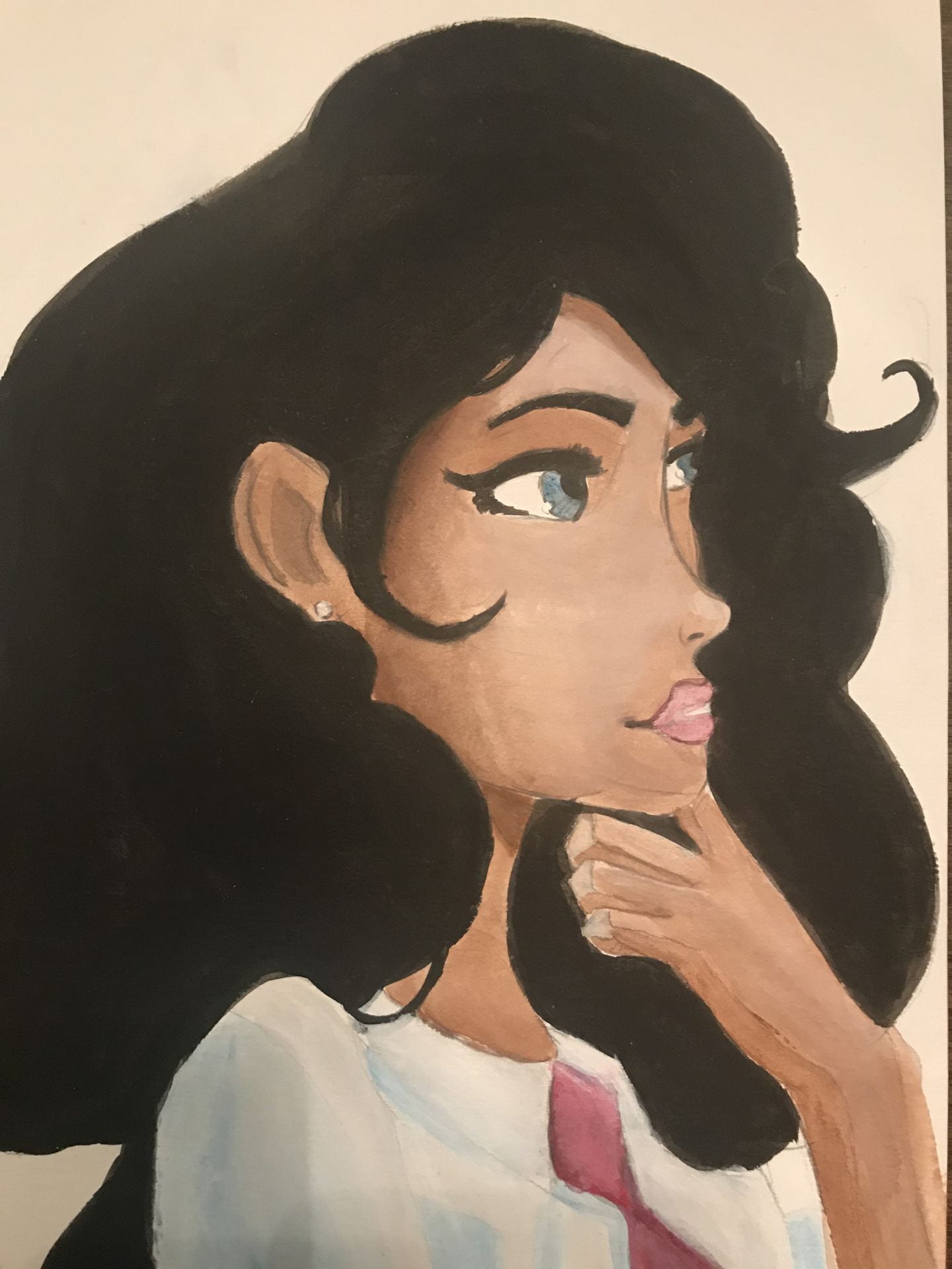 Portrait of a Young Woman created by Jessica Matincheck, Age 14, Daughter of Lynn Matincheck, Faculty and Administrative Affairs
